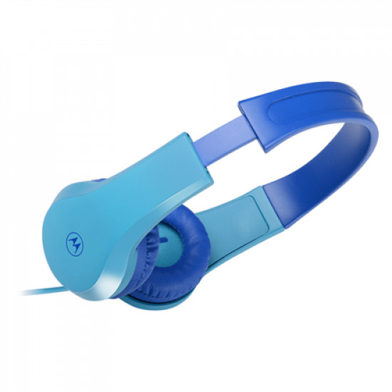 Motorola Kids Wired Headphones Moto JR200 Built-in microphone, Over-Ear, 3.5 mm plug, Blue