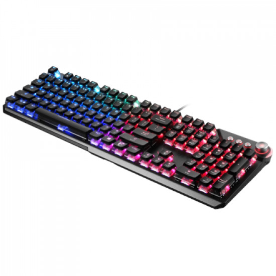 MSI Gaming Keyboard VIGOR GK71 SONIC BLUE RGB LED light, US, Wired, Black, Blue Switches, Numeric keypad