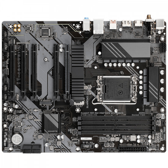 Gigabyte | B760 DS3H AX 1.x M/B | Processor family Intel | Processor socket  LGA1700 | DDR5 DIMM | Memory slots 4 | Supported hard disk drive interfaces 	SATA, M.2 | Number of SATA connectors 4 | Chipset Intel B760 Express | ATX