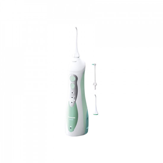 Panasonic Oral irrigator EW1313G303 Cordless, 130 ml, Number of heads 2, White/Green