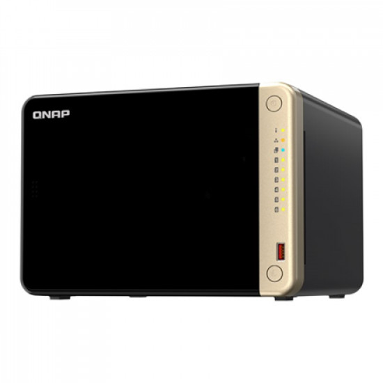 QNAP 6-Bay desktop NAS TS-664-8G N5095 4-core, Processor frequency 2.9 GHz, 8 GB, DDR4, 2x 2.5 Gigabit Ethernet Port, 2 x M.2 2280 PCIe Gen 3 x1, 2 x USB 3.2 Gen 2Type-A, 1x HDMI