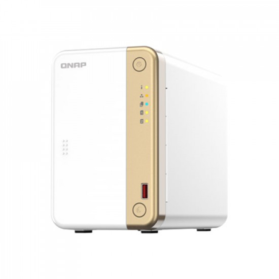 QNAP 2-Bay desktop NAS TS-262-4G N4505 2-core, Processor frequency 2.9 GHz, 4 GB, 1x HDMI 2.0 2 x M.2 2280 PCIe Gen 3 x1 1x 2.5 Gigabit Ethernet Port (2.5G/1G/100M) PCIe Gen 3 x2 2 x USB Type-A