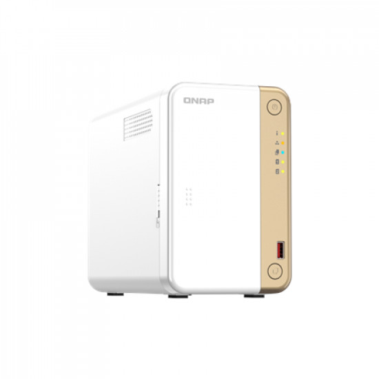 QNAP 2-Bay desktop NAS TS-262-4G N4505 2-core, Processor frequency 2.9 GHz, 4 GB, 1x HDMI 2.0 2 x M.2 2280 PCIe Gen 3 x1 1x 2.5 Gigabit Ethernet Port (2.5G/1G/100M) PCIe Gen 3 x2 2 x USB Type-A