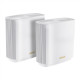 Asus ZenWiFi XT9 AX7800 Tri Band Mesh Router Wifi 6 802.11ax (2pk white)