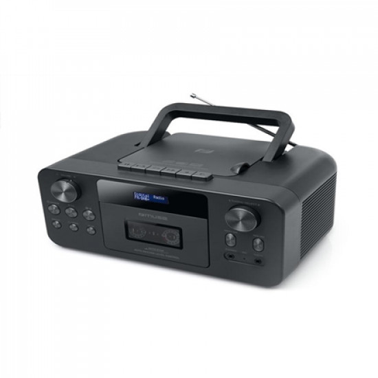 Muse | Portable CD Radio Cassette Recorder With Bluetooth | M-182 DB | AUX in | Black