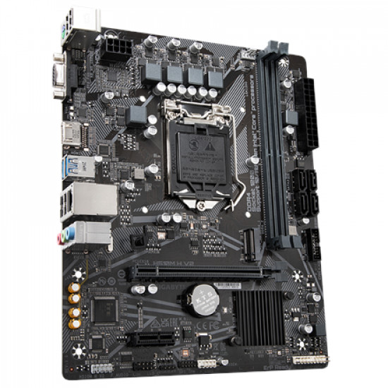 Gigabyte H510M H V2 1.0 M/B Processor family Intel, Processor socket LGA1200, DDR4 DIMM, Memory slots 2, Supported hard disk drive interfaces SATA, M.2, Number of SATA connectors 4, Chipset Intel H470 Express, Micro ATX