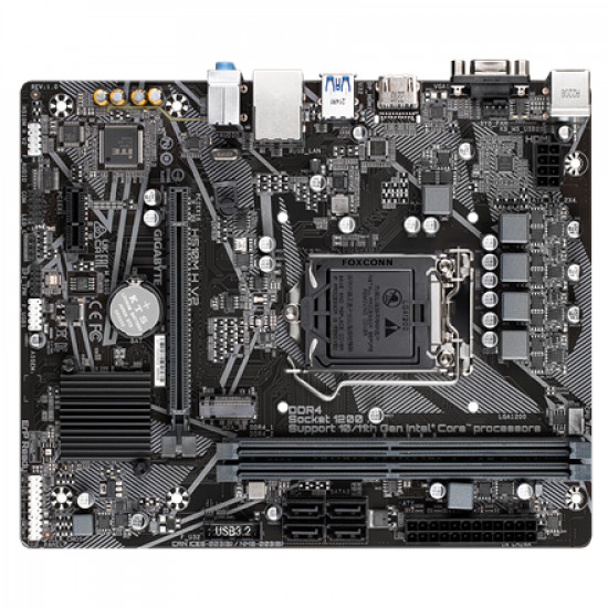 Gigabyte H510M H V2 1.0 M/B Processor family Intel, Processor socket LGA1200, DDR4 DIMM, Memory slots 2, Supported hard disk drive interfaces SATA, M.2, Number of SATA connectors 4, Chipset Intel H470 Express, Micro ATX