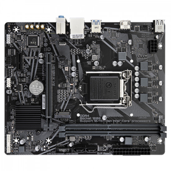 Gigabyte H510M K V2 1.0 M/B Processor family Intel, Processor socket LGA1200, DDR4 DIMM, Memory slots 2, Supported hard disk drive interfaces SATA, M.2, Number of SATA connectors 2, Chipset Intel H470 Express, Micro ATX