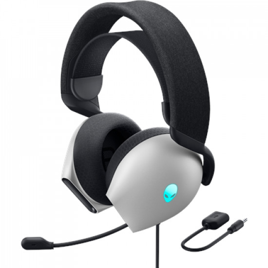 Dell Alienware Wired Gaming Headset AW520H Over-Ear, Built-in microphone, Lunar Light, Noise canceling