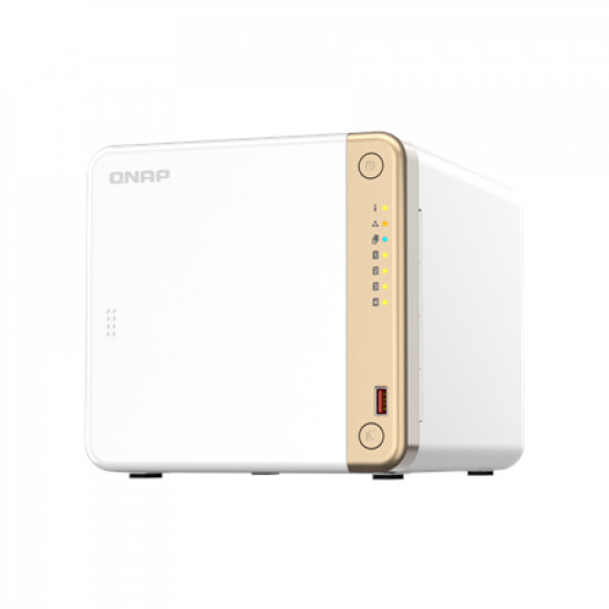 QNAP 4-Bay desktop NAS TS-462-4G N4505 2-core, Processor frequency 2.9 GHz, 4 GB, 1 x HDMI 2.0, 2x M.2 2280 PCIe slots, 2x USB 2.0 port, 2x USB 3.2 Gen 2 (10Gbps)