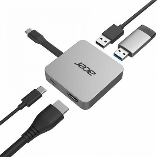 Acer Docking station 4 in1 USB 3.0 (3.1 Gen 1) ports quantity 2, HDMI ports quantity 1, USB 3.0 (3.1 Gen 1) Type-C ports quantity 1