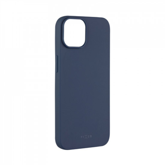 Fixed Story Back cover, Apple, iPhone 14, Rubberized, Blue