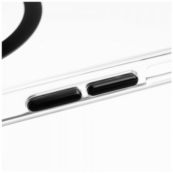 Fixed MagPurity with Magsafe support Back cover, Apple, iPhone 14 Pro Max, Hardened polycarbonate and TPU, Clear