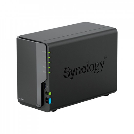 Synology | Tower NAS | DS224+ | up to 2 HDD/SSD | Intel Celeron | J4125 | Processor frequency 2.0 GHz | 2 GB | DDR4