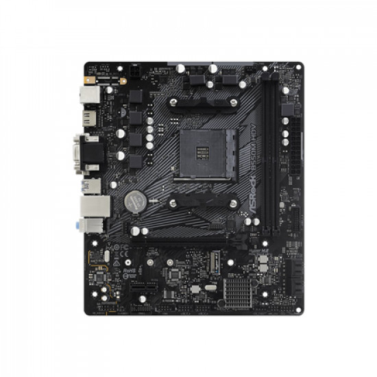 ASRock | B550M-HDV | Processor family AMD | Processor socket AMD AM4 | AMD AM4 | Memory slots 2 | Supported hard disk drive interfaces SATA3, M.2 | Number of SATA connectors 4 | Chipset AMD B550 | Micro ATX