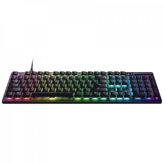 Razer Gaming Keyboard Deathstalker V2 Pro RGB LED light, US, Wired, Black, Low-Profile Optical Switches (Clicky)