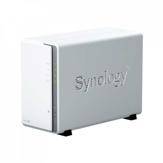 Synology Tower NAS DS223j up to 2 HDD/SSD, Realtek, RTD1619B, Processor frequency 1.7 GHz, 1 GB, DDR4, 1x1GbE, 2xUSB 3.2 Gen 1