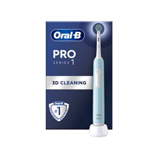 Oral-B | Electric Toothbrush | Pro Series 1 Cross Action | Rechargeable | For adults | Number of brush heads included 1 | Number of teeth brushing modes 3 | Caribbean Blue