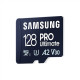 Samsung MicroSD Card PRO Ultimate 128 GB, microSDXC Memory Card, Flash memory class U3, V30, A2, SD adapter