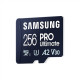 Samsung MicroSD Card PRO Ultimate 256 GB, microSDXC Memory Card, Flash memory class U3, V30, A2, SD adapter