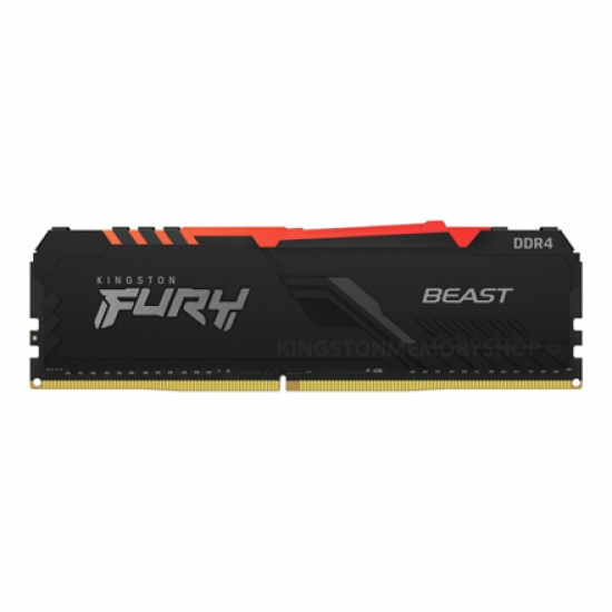 Kingston Fury Beast 16 GB, DDR4-3200, 1600 MHz, PC/server, Registered No, ECC No, Black