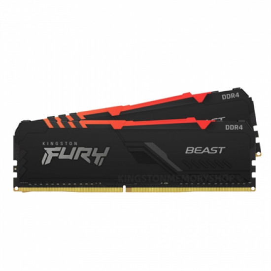 Kingston Fury Beast 16 GB, DDR4-3200, 1600 MHz, PC/server, Registered No, ECC No, Black