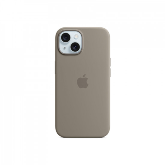 Apple iPhone 15 Silicone Case with MagSafe - Clay