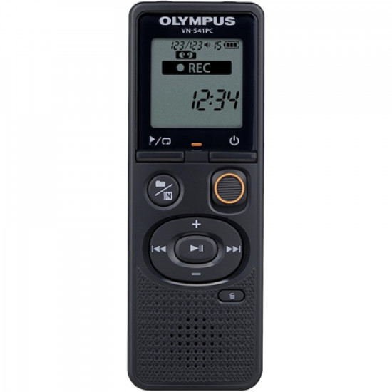 Olympus Digital Voice Recorder (OM branded) VN-541PC Segment display 1.39', WMA, Black