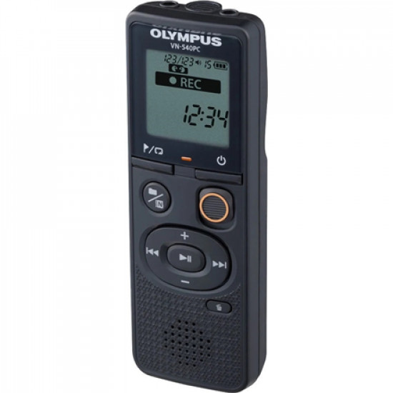 Olympus Digital Voice Recorder (OM Branded) VN-540PC Segment display 1.39', WMA, Black