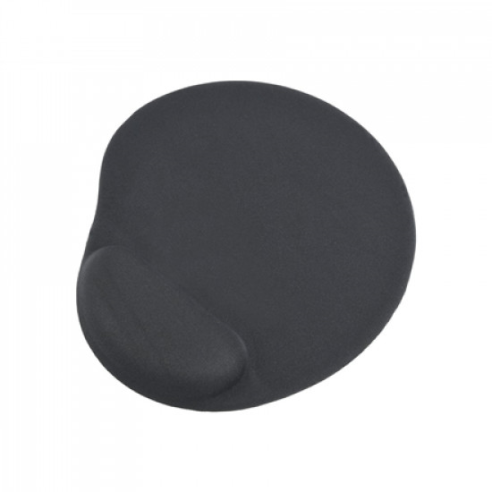 Gembird | Gel mouse pad with wrist support | Ergonomic mouse pad | 240 x 220 x 4 mm | Black