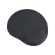 Gembird | Gel mouse pad with wrist support | Ergonomic mouse pad | 240 x 220 x 4 mm | Black