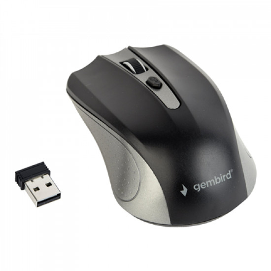 Gembird MUSW-4B-04-GB 2.4GHz Wireless Optical Mouse, USB, Wireless connection, Spacegrey/Black