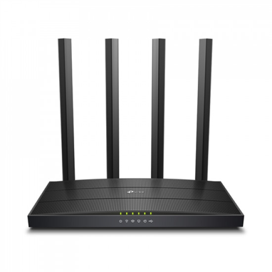 TP-LINK AC1200 Wireless Gigabit Router Archer C6U 802.11ac, 300+867 Mbit/s, 10/100/1000 Mbit/s, Ethernet LAN (RJ-45) ports 4, MU-MiMO Yes, Antennas quantity 4