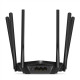 Mercusys Dual-Band Router MR50G 802.11ac, 600+1300 Mbit/s, 10/100/1000 Mbit/s, Ethernet LAN (RJ-45) ports 2, MU-MiMO Yes, Antenna type 6xFixed, Black