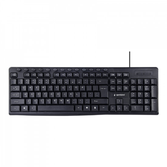 KEYBOARD MULTIMEDIA USB ENG/BLACK KB-UM-107 GEMBIRD