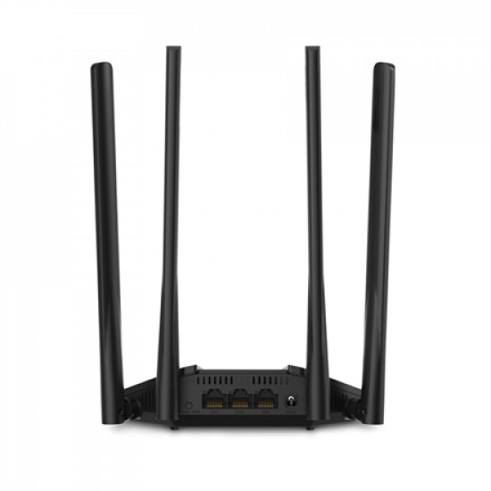 Mercusys AC1200 Wireless Dual Band Gigabit Router MR30G 802.11ac, 867+300 Mbit/s, Ethernet LAN (RJ-45) ports 2 Gigabit LAN Ports, Antenna type 4 5 dBi Fixed Omni-Directional Antennas, Black