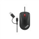 Lenovo ThinkPad USB-C Wired Compact Mouse Raven black, USB-C