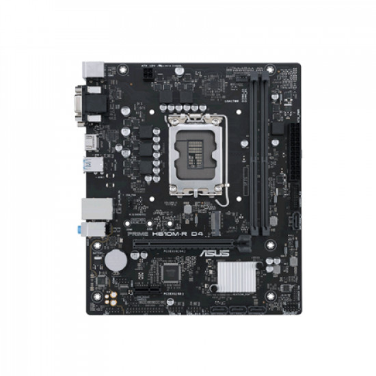 Asus | PRIME H610M-R D4-SI | Processor family Intel | Processor socket LGA1700 | DDR4 DIMM | Memory slots 2 | Supported hard disk drive interfaces SATA, M.2 | Number of SATA connectors 4 | Chipset Intel H610 | Mic-ATX