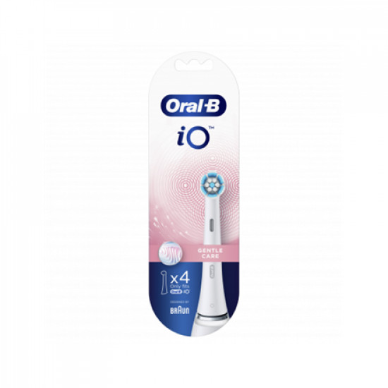 Oral-B | Toothbrush replacement | iO Gentle Care | Heads | For adults | Number of brush heads included 4 | Number of teeth brushing modes Does not apply | White