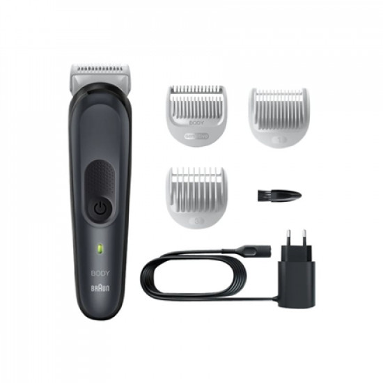 Braun | Body Groomer | BG3340 | Cordless and corded | Black/Grey