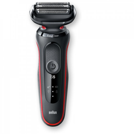 Braun Shaver 51-R1200s Operating time (max) 50 min, Wet & Dry, Black/Red