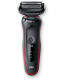 Braun Shaver 51-R1200s Operating time (max) 50 min, Wet & Dry, Black/Red