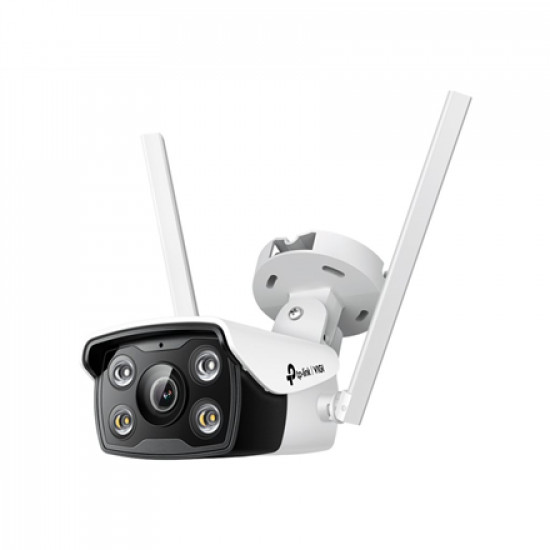 TP-LINK VIGI 4MP Outdoor Full-Color Wi-Fi Network Camera VIGI C340-W Bullet, 4 MP, 4 mm, IP66, H.265+/H.265/H.264+/H.264, MicroSD