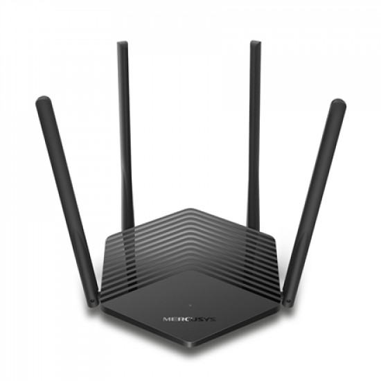 Mercusys AX1500 WiFi 6 Router MR60X 802.11ax, 1201+300 Mbit/s, 10/100/1000 Mbit/s, Ethernet LAN (RJ-45) ports 2, Mesh Support No, MU-MiMO Yes, No mobile broadband, Antenna type External