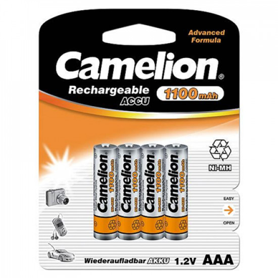 Camelion AAA/HR03, 1100 mAh, Rechargeable Batteries Ni-MH, 4 pc(s)