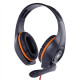 Gembird Gaming headset with volume control GHS-05-O Built-in microphone, Orange/Black, Wired, Over-Ear