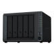 Synology DiskStation DS1522+ 5-bay R1600, Processor frequency 2.6 GHz, 8 GB, DDR4, 4x RJ-45 1GbE LAN 2x USB 3.2 Gen 1 2x eSATA, 2x Fans 92 mm x 92 mm. Fan Speed Mode: Full-Speed Mode, Cool Mode, Quiet Mode