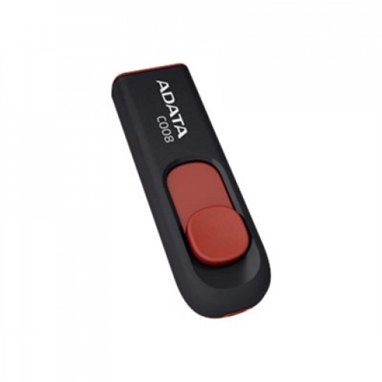 MEMORY DRIVE FLASH USB2 16GB/BLACK/RED AC008-16G-RKD A-DATA