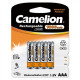 Camelion | AAA/HR03 | 1000 mAh | Rechargeable Batteries Ni-MH | 4 pc(s)