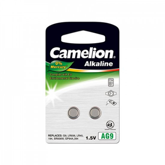 Camelion AG9/LR45/LR936/394, Alkaline Buttoncell, 2 pc(s)